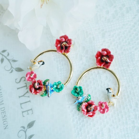 Bill skinner robin bird earrings - Picture 8 of 8